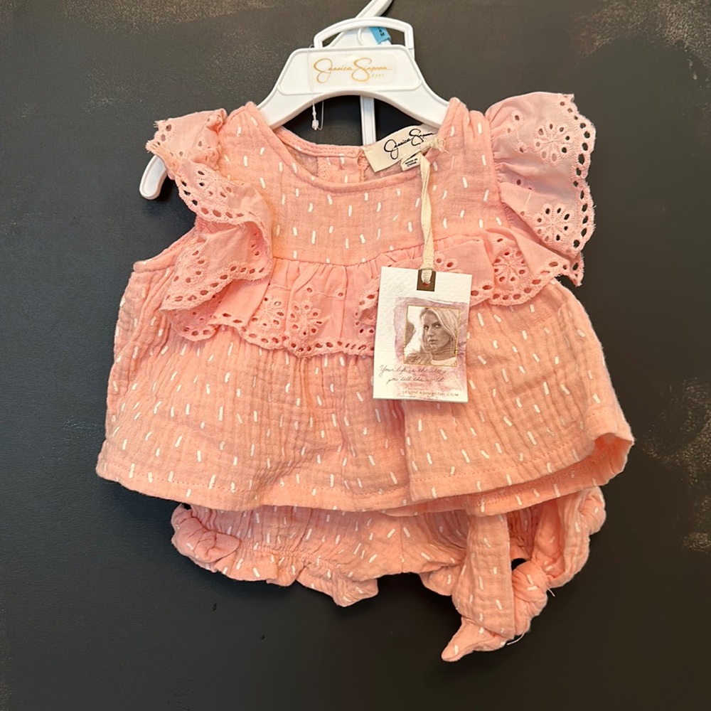 Girl Baby spring matching set w/ headband